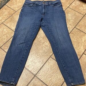 Size 14 Calvin Klein Jeans Dark Blue Ankle Denim